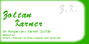 zoltan karner business card